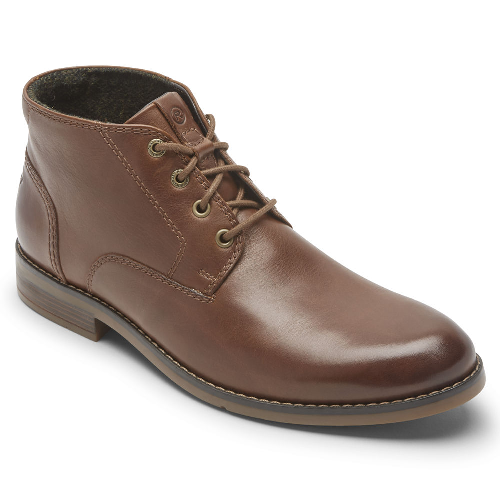 Rockport Singapore Mens Boots - Colden Chukka Brown - JE9761824